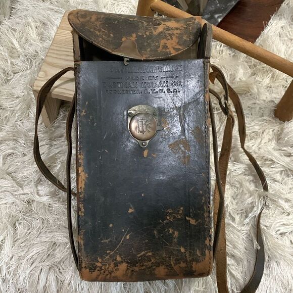 Vintage Eastman Kodak Co Leather Case For No. 3 A Folding Pocket Kodak Camera - Picture 3 of 17
